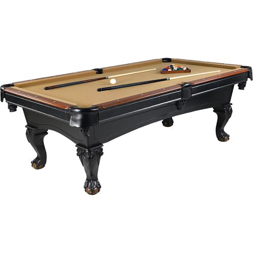 Minnesota Fats 8 ft Lexington Pool Table with Lamp and Cue Rack - LEGS SOLD SEPARATELY