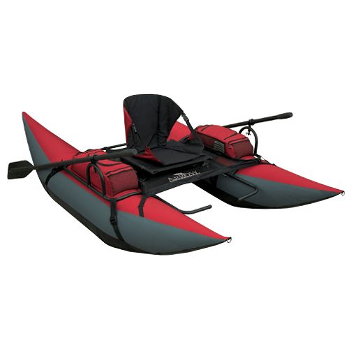 Classic Arrow Pontoon Boat-Black / Red