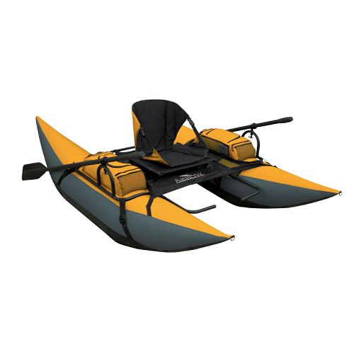 Classic Arrow Pontoon Boat-Black / Yellow