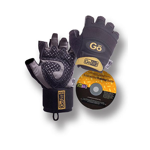 GoFit DTAC Wrist Wrap Glove w/workout CD