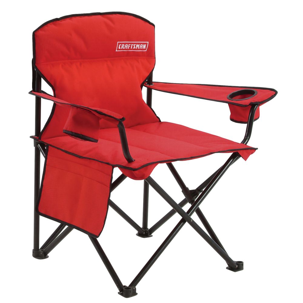 Craftsman Oversized Camping Chair, Red