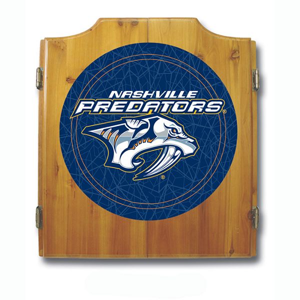 Trademark NHL Nashville Predators Dart Cabinet including Darts and