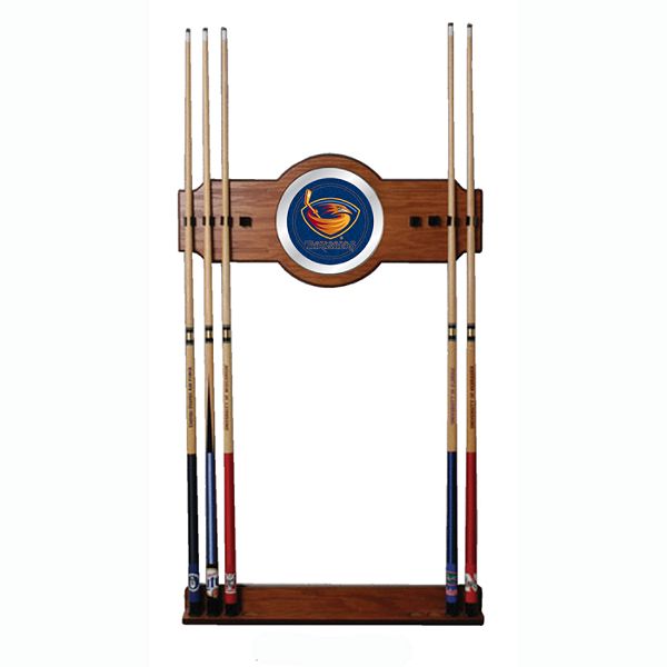 Trademark NHL Atlanta Thrashers 2 piece Wood and Mirror Wall Cue Rack