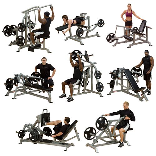 Body Solid Leverage Commercial Gym Room