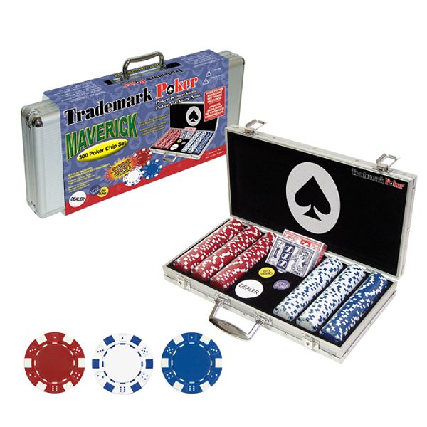 Trademark Maverick 300 Dice Style 11.5g Poker Chip Set - Retail Ready