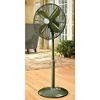 16in Green Metal Stand Fan