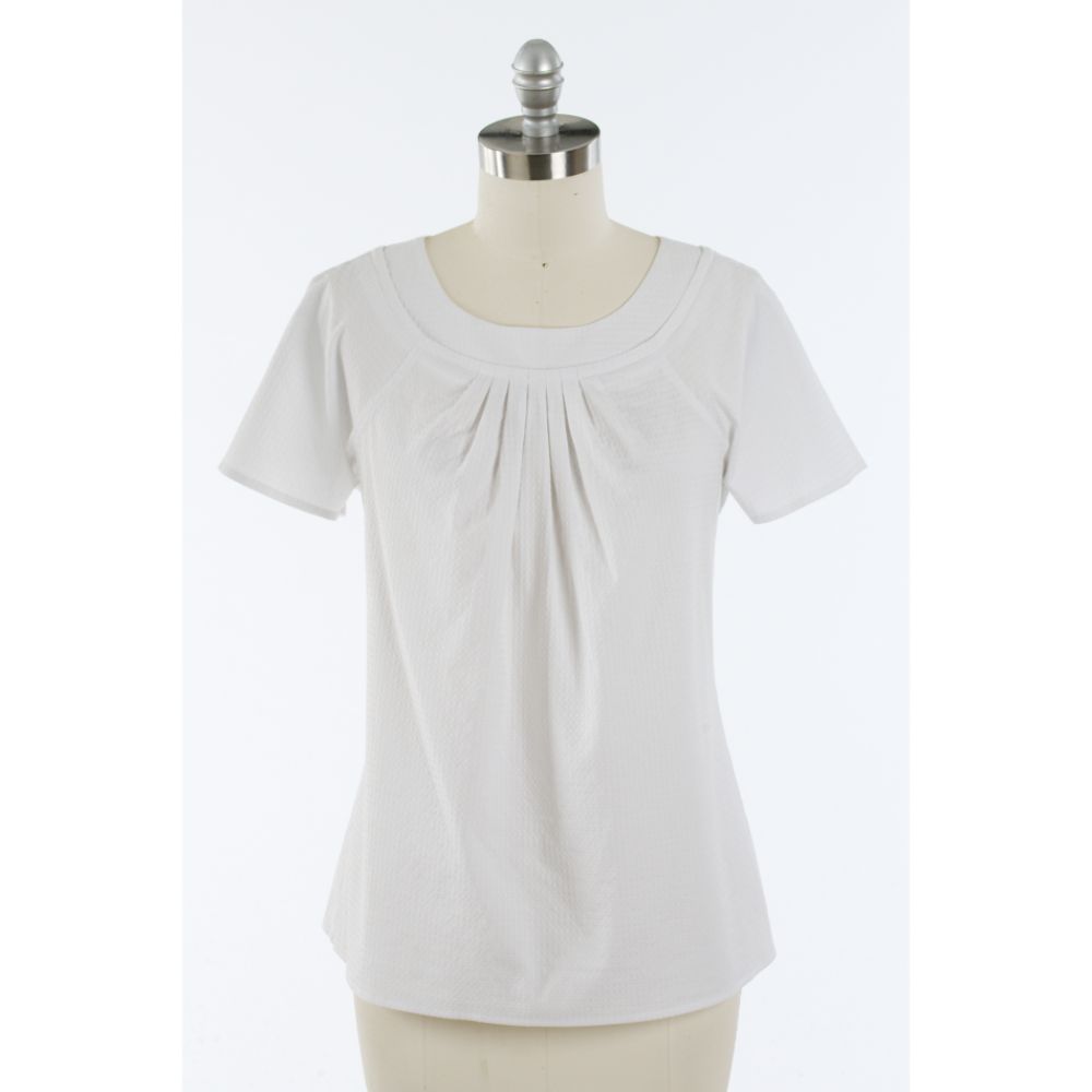 Apostrophe Pleated Sleeve Shirt