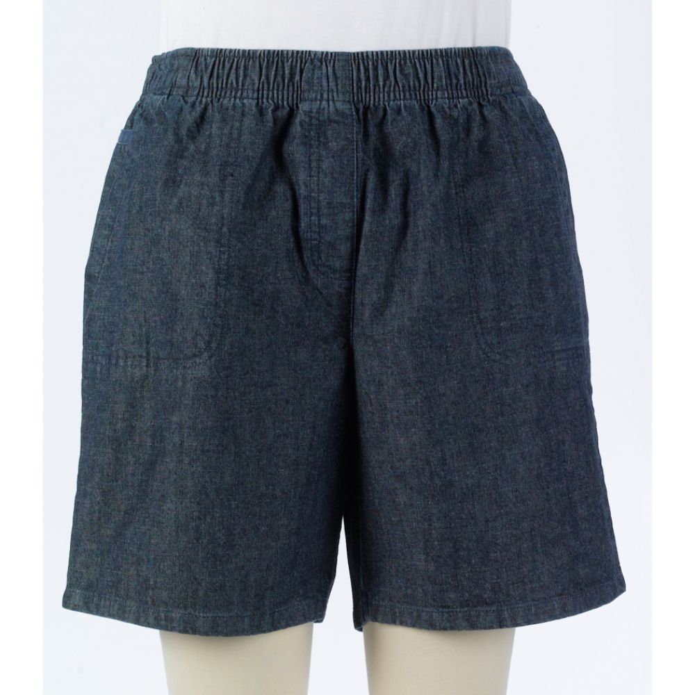 Classic Elements Updated Denim Pull On Short with Pockets