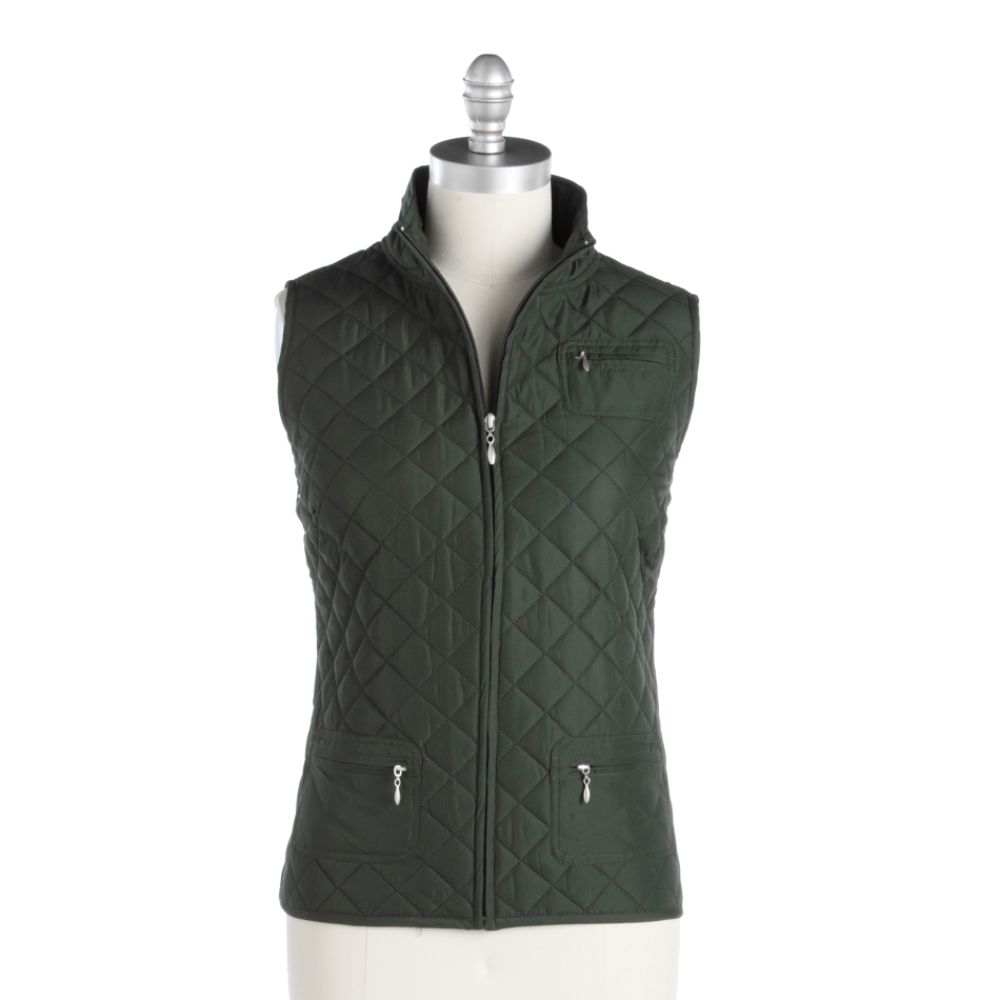 Morsly Zip-Front Vest with Mock Neck
