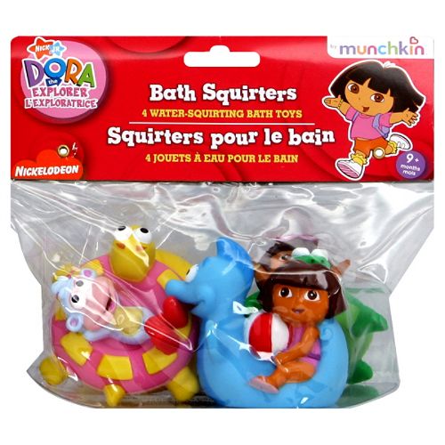 Munchkin Bath Squirters, Dora the Explorer, 4 toys by 