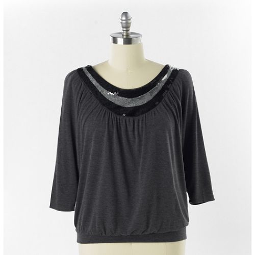 Uniform JPR Sequin Knit Top