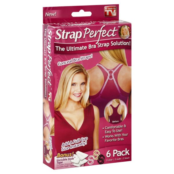 As Seen On TV Idea Village Strap Perfect, Assorted Colors, 6 each