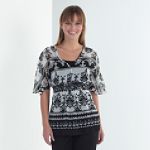 Apostrophe Printed Jewel Kimono