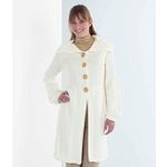 Apostrophe 4-Button Large Collar Sweater Coat