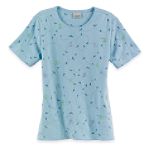 Classic Elements Short Sleeve Allover Embroidered Crew