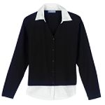 Classic Elements Eyelet Trim Cardigan by 