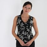 Covington Print Sleeveless Shell