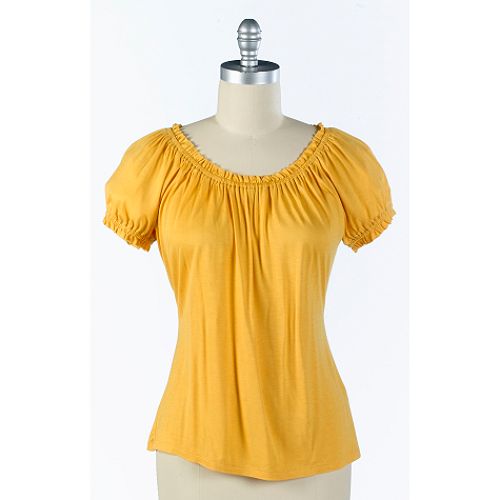 Uniform JPR Short Sleeve Pleated Top