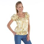 Riley & James Cross Fabric Mixed Woven Top