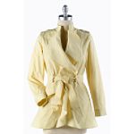 Canyon River Blues Ruffle Trench Coat