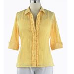 Classic Elements Layered Burnout Woven Top