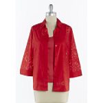 Sag Harbor Big Floral Burnout Woven Shirt