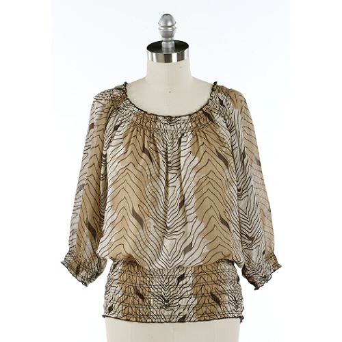 Uniform JPR Zebra Print Blouse