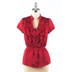 B. Design Ruffle Front Woven