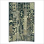 Wayborn Abstract African Theme Room Divider
