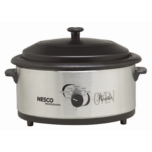 Nesco Professional 6 Quart Stainless Steel Roaster with Porcelain Cookwell - 4816-25PR Best Price