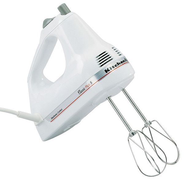 KitchenAid 5-Speed Hand Mixer with Stainless Steel Beaters - KHM5TBWH