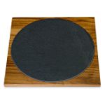 JK Adams Walnut and Slate Circle in Square, 12