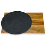 JK Adams Walnut and Slate with off-set circle