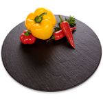 JK Adams Slate Lazy Susan, charcoal slate