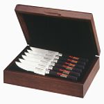 Chef's Choice 6 pc. Trizorý Cutlery Presentation Hardwood Box Set Steak Knives
