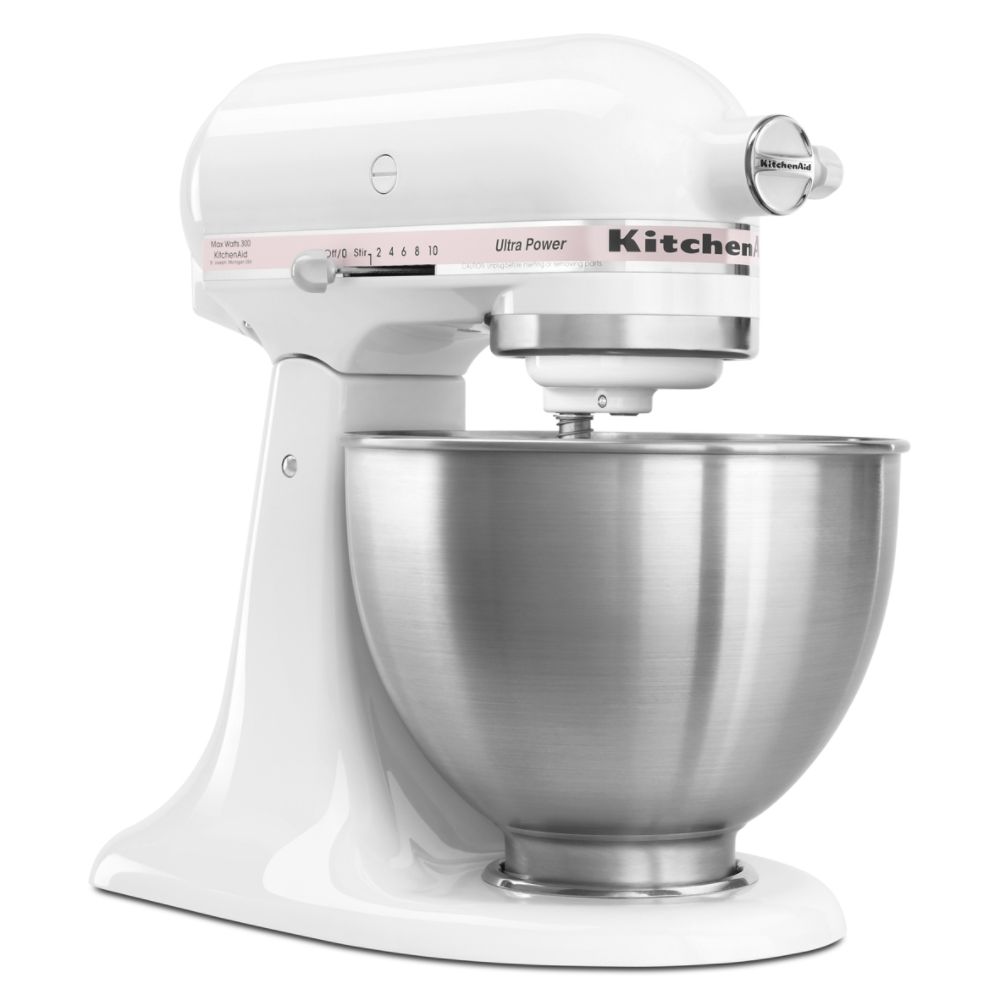 KitchenAid Ultra Power Stand Mixer - White w/Pink