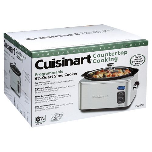 Cuisinart Slow Cooker  6-1/2 Quart  Programmable  1 slow cooker - PSC-650 Best Price