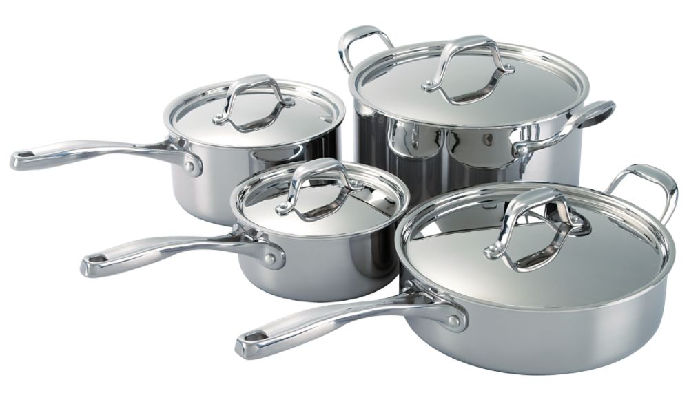 Kenmore 8 pc. Tri-Ply Clad Cookware Set