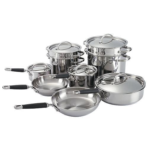 Kenmore 14 pc. Stainless Steel Cookware Set