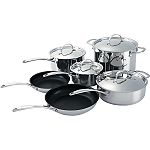 Click here to buy Kenmore 10 pc. Nonstick Stainless Steel Cookware Set by Shanghai Artex/AMC/DLC-WH.