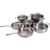 10 pc. Stainless Steel with Copper Band Cookware Set