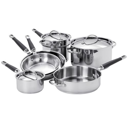 Kenmore 10 pc. Stainless Steel Cookware Set