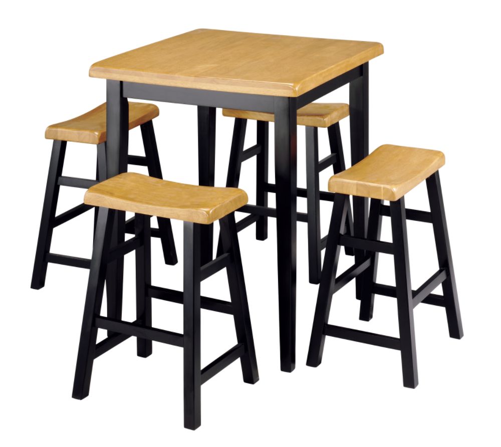 Saddle 5 Piece Pub Set