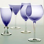 Certified International Corp Plum Martini Glass 12 oz