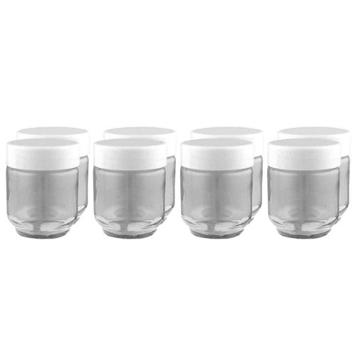 Euro-Cuisine 8 Jars for Electric Yogurt Maker  Model YM80 - GY1920 Best Price
