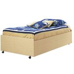 South Shore Twin-Size, Lower Bunk on Casters, Shaker, Natural Maple