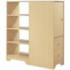 Loft Combo Storage Unit, Shaker, Natural Maple