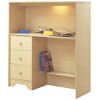 Loft Desk with Hutch, Shaker, Natural Maple