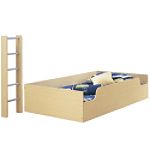 South Shore Loft Top Bunk & Ladder, Shaker, Natural Maple