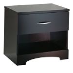 South Shore Night Table, Contemporary, Chocolate
